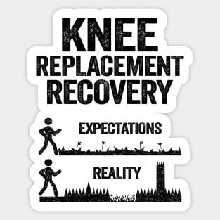 Knee Replacement Recovery Expectations Reality Sticker